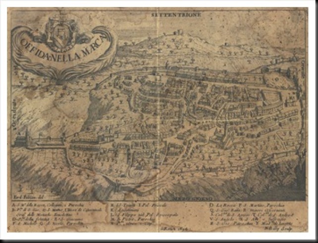 mappa di Offida (Ferdinando Fabiani - 1694) 